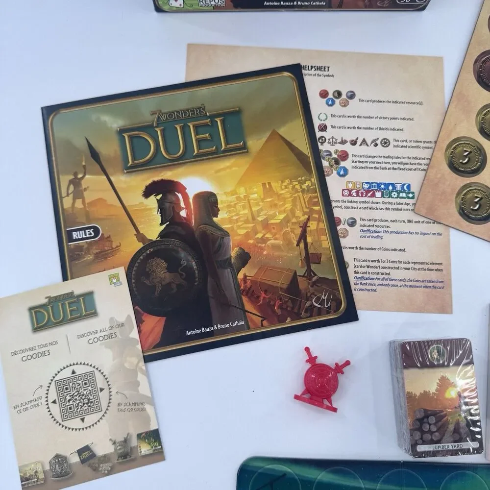 7 Wonders: Duel Board Game 2015 Best 2-Player Award Repos Production New